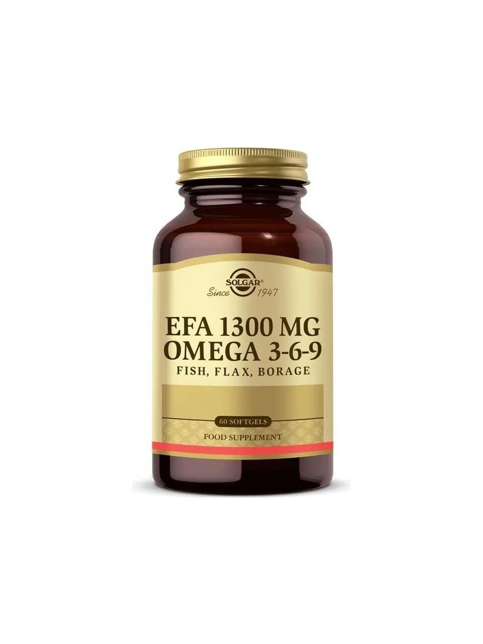 Solgar EFA 1300 mg Omega 3-6-9 60 Yumuşak Jelatinli Kapsül