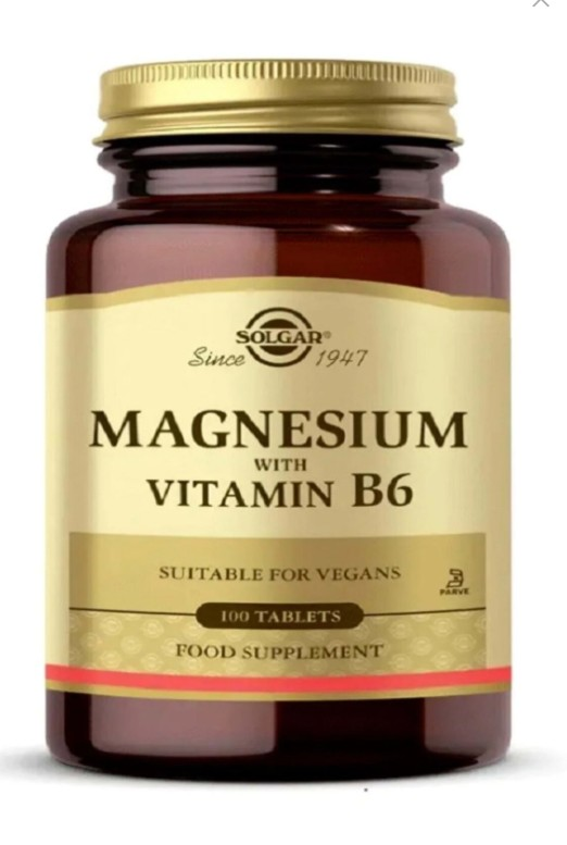 Solgar Magnesium with Vitamin B6 100 Tablet