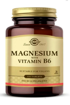 Solgar Magnesium with Vitamin B6 100 Tablet