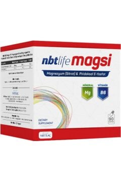 Nbtlife Magsi P5P 90 Kapsül-B6 İçeren Takviye Edici Gıda