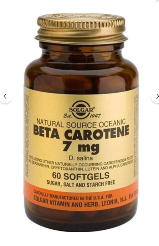 Solgar Beta Carotene 7 mg 60 Yumuşak Jelatin Kapsül