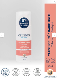 Celenes By Sweden Cloudberry Yüz Bakım Kremi 50 ml