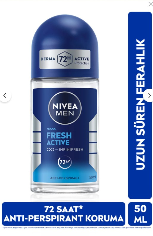 Nivea Men Fresh Active Roll On 50 ml