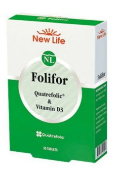 New Life Folifor Duo Vitamin D3 & Quatrefolic - 30 Tablet