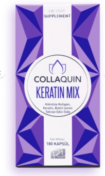 Collaquin Keratin Mix 180 Kapsül sağlıklı saç tırnak cilt