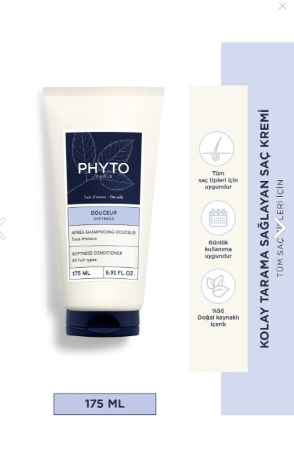 Phyto Douceur Softness Conditioner - Kolay Tarama Sağlayan Saç Kremi - 175 ml