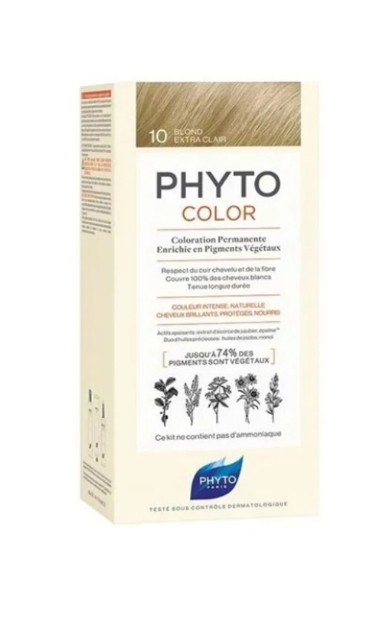 Phyto Phytocolor Bitkisel Saç Boyası 10 - Çok Açık Sarı