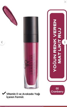 Golden Rose Longstay Liquid Matte Lipstick No:05