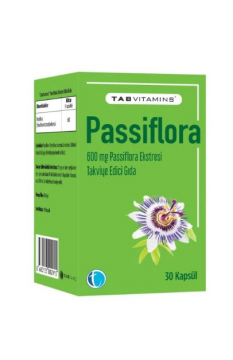 Tab İlaç Tabvitamins Passiflora 30 Kapsül