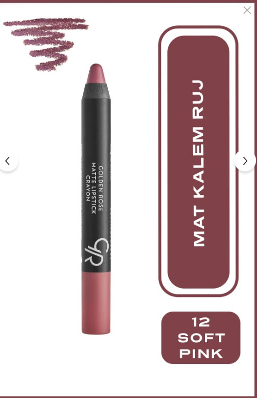Golden Rose Matte Lipstick  Crayon No:12