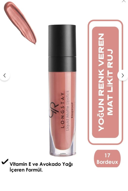 Golden Rose Longstay Liquid Matte Lipstick No:17
