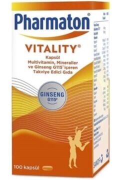 Pharmaton Vitality Ginseng G115 100 Kapsül-Multivitamin ve Mineral