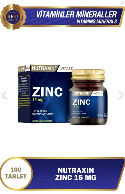 Nutraxin Zinc Sulphate 100 Tablet