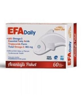 New Life EFA Daily Takviye Edici Gıda 60 Kapsül