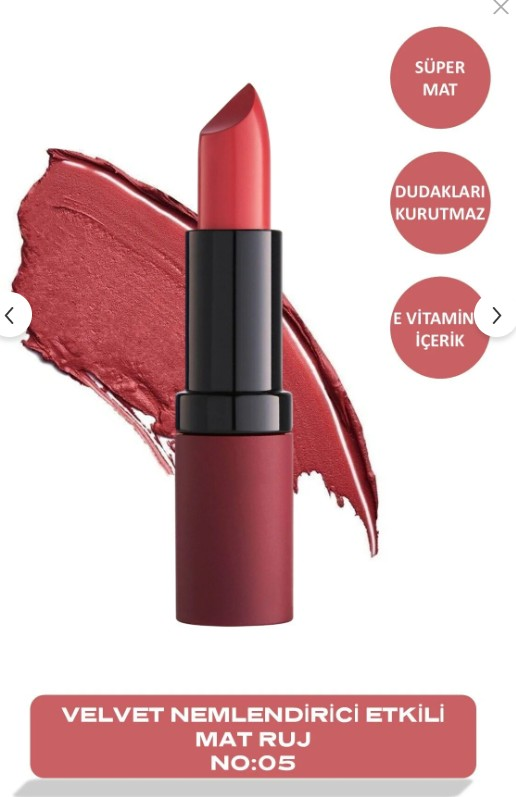 Golden Rose Velvet Matte Lipstick 05