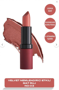 Golden Rose Velvet Matte Lipstick 03