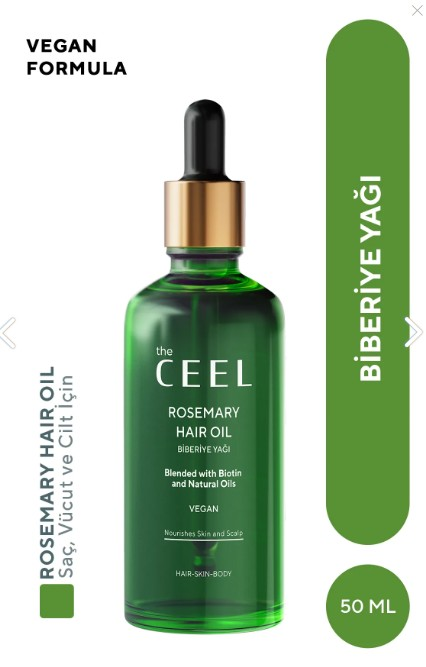 The Ceel Biberiye Yağı Complexi Saç Dökülmesi ve Yıpranmış Saçlar için Hızlı Saç Uzatan Biotinli Saç Bakımı