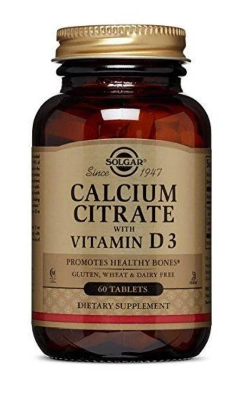 Solgar Calcium Citrate with Vitamin D3 60 Tablet