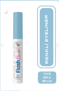 Golden Rose Flash Liner Colered Eyeliner No:103 Sky Blue - Renkli Eyeliner 