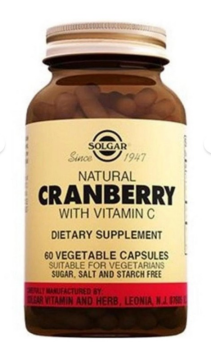 Solgar Cranberry With Vitamin C 60 Kapsül
