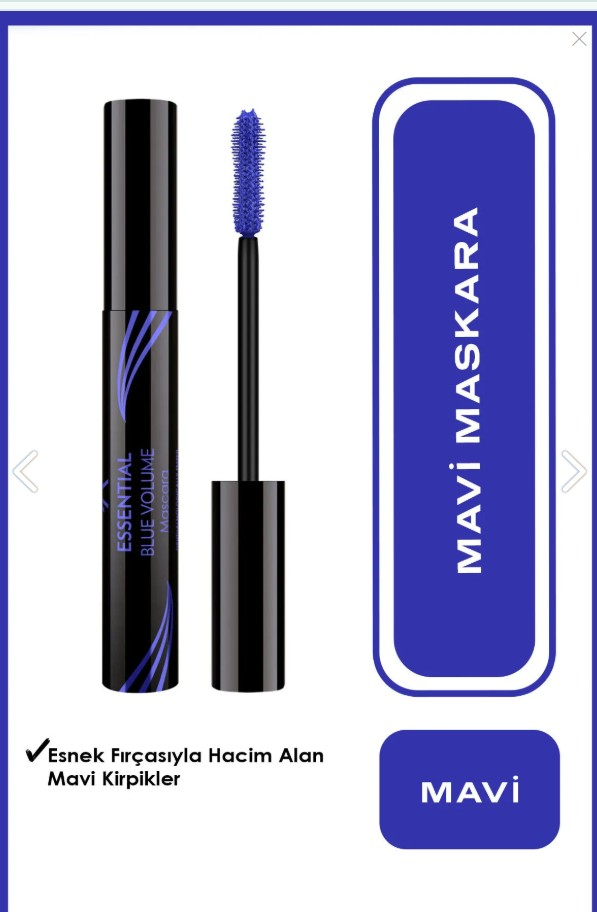 Golden Rose Essential Blue Volume Mascara - Mavi Maskara