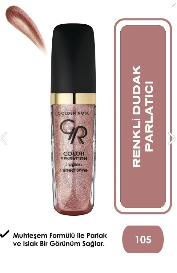 Golden Rose Color Sensation Lipgloss No: 105 - Renkli Dudak Parlatıcısı