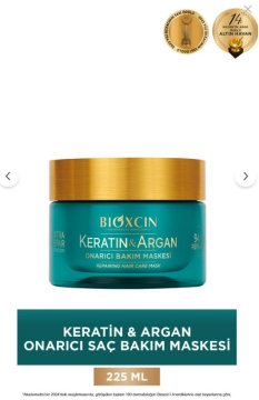 Bioxcin Keratin & Argan Onarıcı Bakım Maskesi 225ml