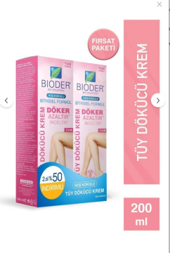 Bioder Bitkisel Formül Tüy Dökücü Krem 100 + 100 ml