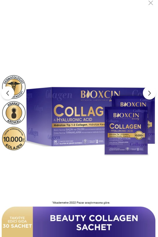 Bioxcin Beauty Collagen 30 Toz Saşe