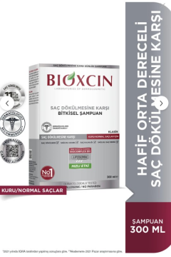 Bioxcin Klasik Kuru Ve Normal Saçlar Için Şampuan 300 Ml - Genesis Saç Dökülmesi Şampuanı Kuru ve Normal Saç