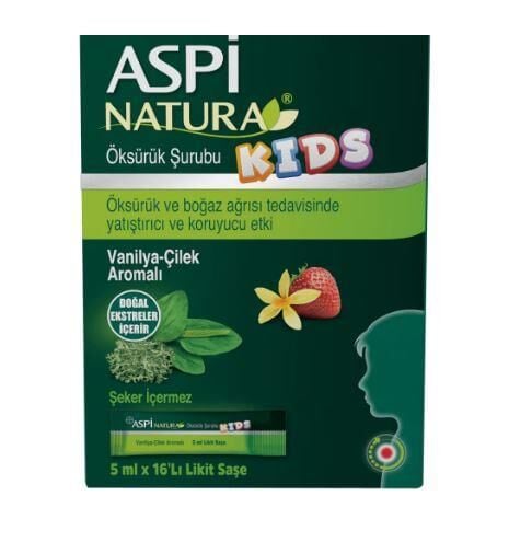 Aspi NATURA® KIDS Öksürük Şurubu 16’Lı Likit Saşe