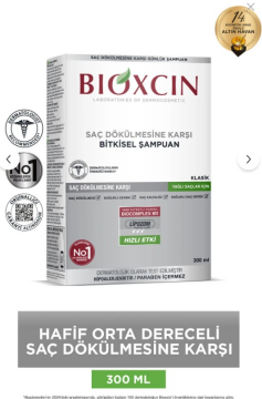 Bioxcin Klasik Yağlı Saçlar Için Şampuan 300 Ml - Genesis Saç Dökülmesi Şampuanı Yağlı Saç