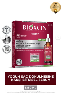 Bioxcin Forte Serum 3x50 ml ve Şampuan 300ml 3 Al 2 Öde (Yoğun Saç Dökülmelerine Karşı)