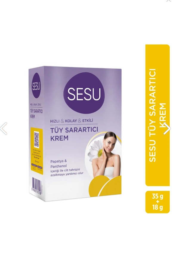 Sesu Tüy Sarartıcı Krem 35gr+18gr