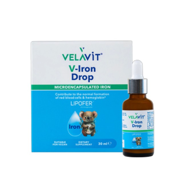 Velavit V-Iron Drop Demir İçeren Damla Takviye Edici Gıda 30 ml