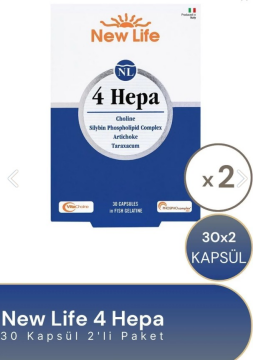 New Life 4 Hepa 30 Softgel 2'li Paket