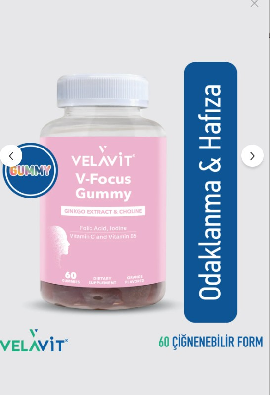 Velavit V-Focus Gummy 60 Gummies