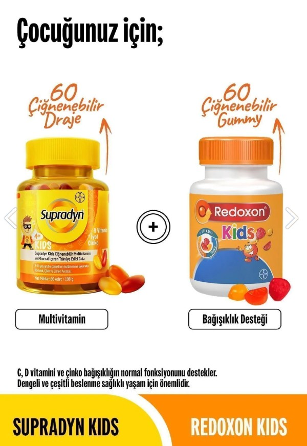 Supradyn Kids Ve Redoxon Kids Paketi