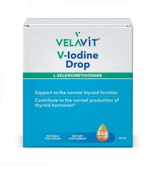 Velavit V-lodine Drop İyot ve Selenyum İçeren Takviye Edici Gıda 25 ml