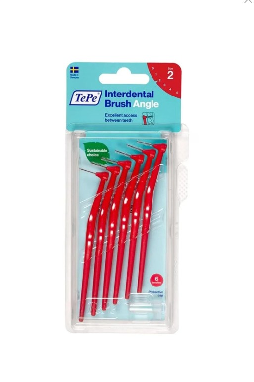 TePe Angle Saplı Arayüz Fırçası 0.5 Mm Kırmızı