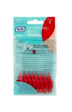 TePe İnterdental Brush Orginal Diş Arasi Firçasi Kirmizi 0,5 Mm 8'li Paket Size ''2''