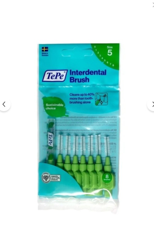 TePe Angel Arayüz Fırçası Yeşil 0.8 Mm 8 Li