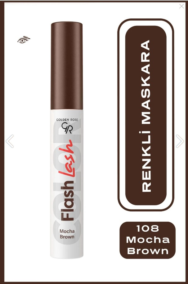 Golden Rose Flash Lash Colered Mascara No:08 Mocha Brown - Renkli Maskara