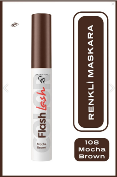 Golden Rose Flash Lash Colered Mascara No:08 Mocha Brown - Renkli Maskara