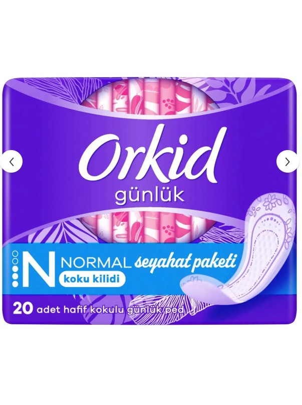 Orkid Günlük Ped Normal Taşınabilir 20 Adet