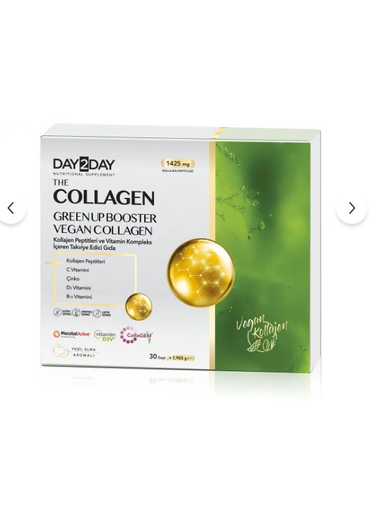 Day2Day The Collagen Green Up Booster 30 Saşe - Yeşil Elma Aromalı