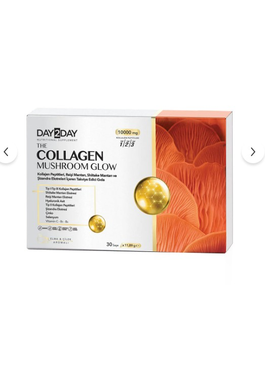 Day2Day The Collagen Mushroom Glow Takviye Edici Gıda 30 Saşe