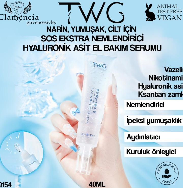 Clamencia TWG Hyaluronik Asit El Bakım Serumu 40ml