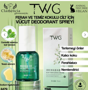 Clamencia TWG Vücut Deodorantı Sprey 70ml
