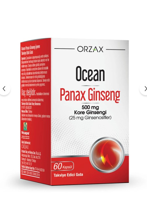 Orzax Panax Ginseng 60 Kapsül